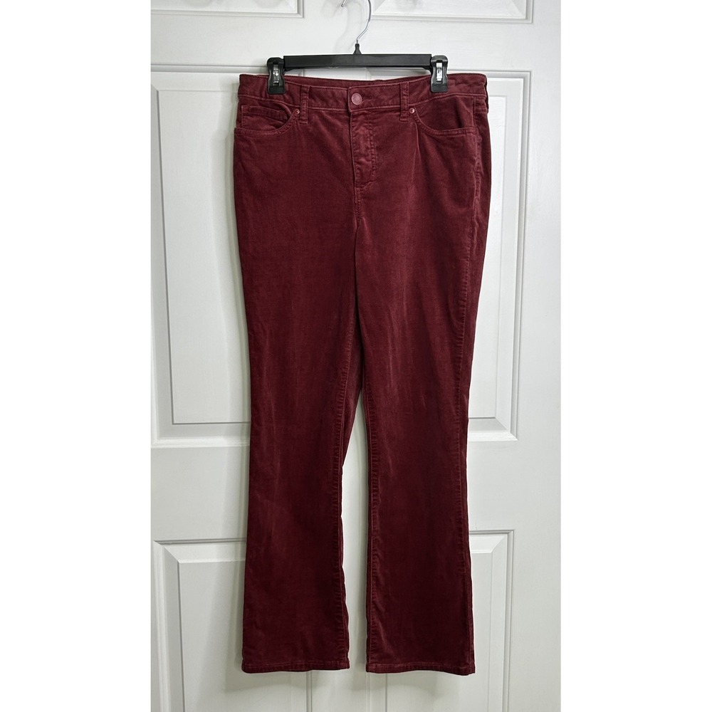 Lauren Conrad Corduroy Pants Women's 14 Bootcut Red Wine Color
